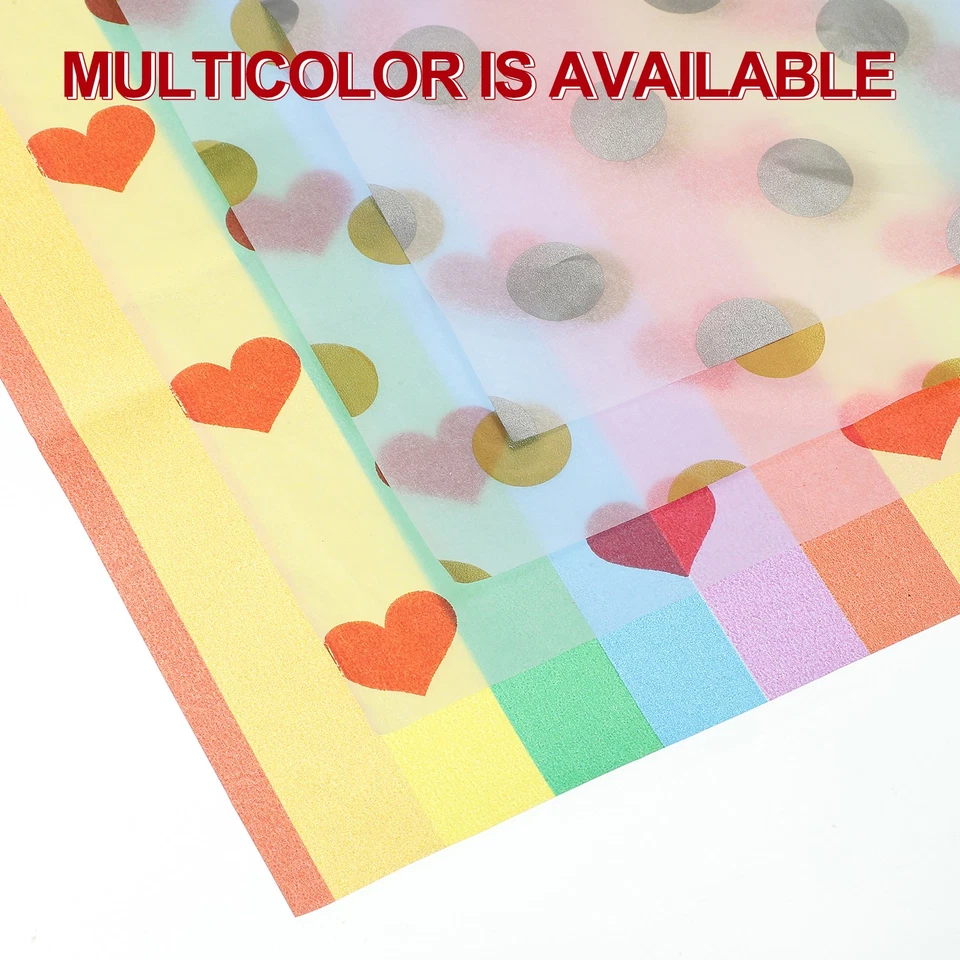 20Pcs Tissue Paper Large Bulk Wrap Paper 20x26 Inch for DIY Crafts Multicolor - Image 4 of 4