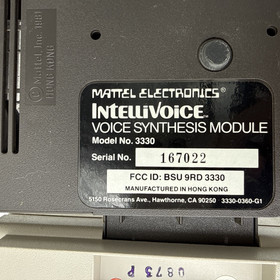 Mattel Intellivision II Console 5872 Controllers & Power Cord UNTESTED