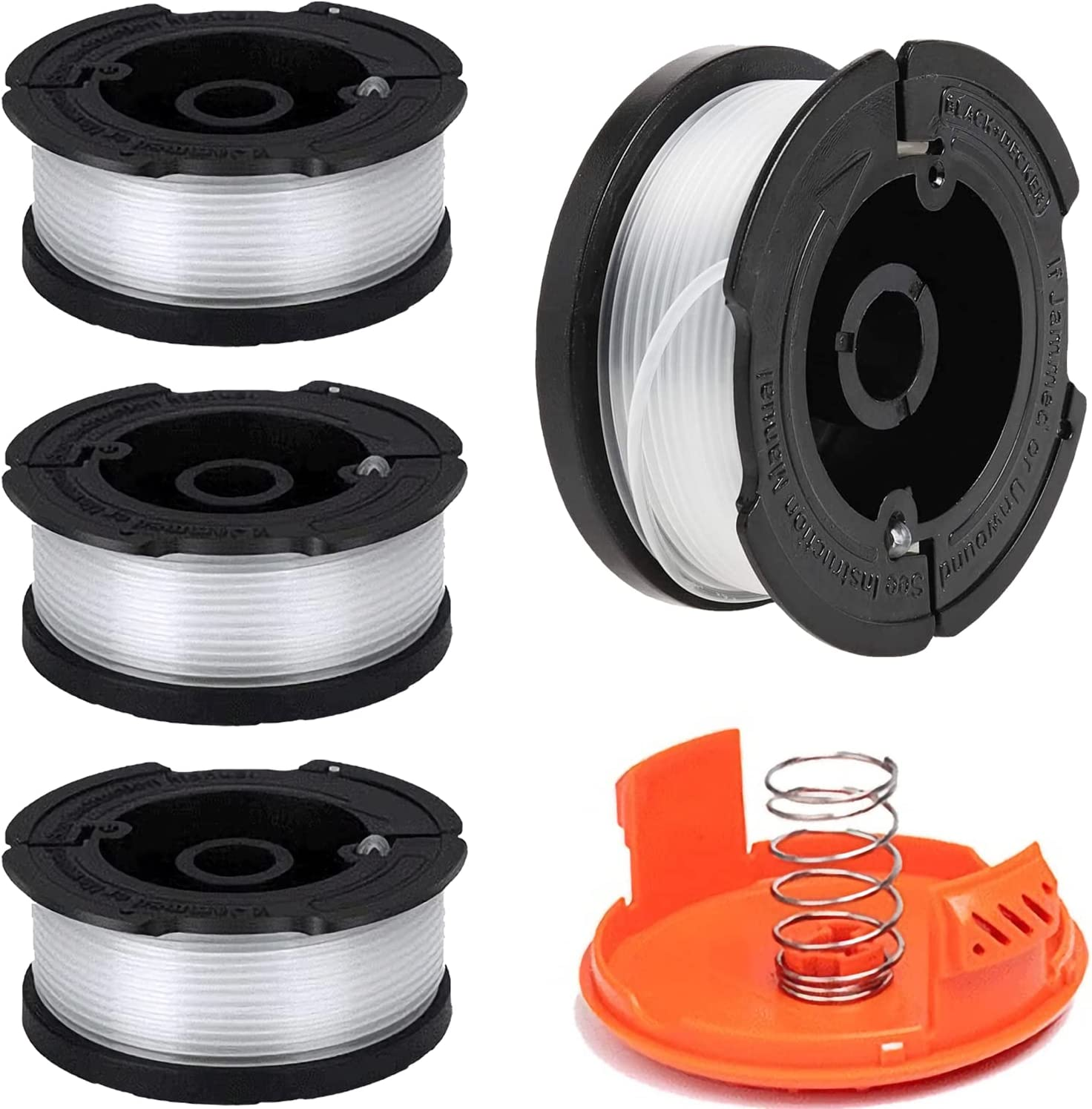 Strimmer Spool Line,4 PCS Φ0.065"" 30FT AF-100 A6481 Autofeed Nylon Replacement S