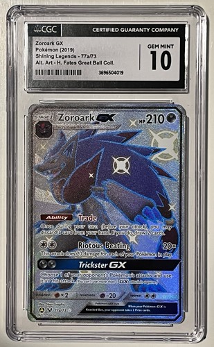 Zoroark-GX graded CGC 10 for sale on eBay