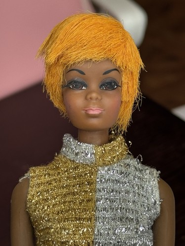 READ Vintage Barbie Talking Julia Mattel Blonde Japan Color Magic Orange TLC
