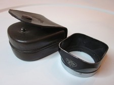 Rolleiflex Rolleicord Genuine Bay I Lens Hood w/ Leather Case  Box