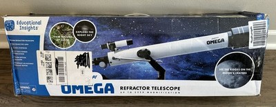 Educational Insights GeoSafari Omega Refractor Telescope w/ Tripod + MORE - NEW