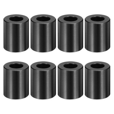 8 Stück M10 Aluminium Abstandshalter M10 IDx3/4'' ODx15/16'' Länge Schwarz