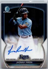 2023 Bowman Chrome Auto Jhonny Piron #CPA-JPN Tampa Bay Rays