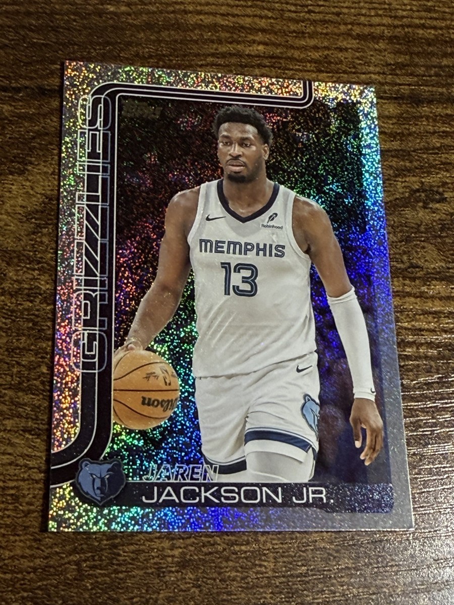 JAREN JACKSON JR 2025-26 Topps #184 Grizzlies Silver Sandglitter