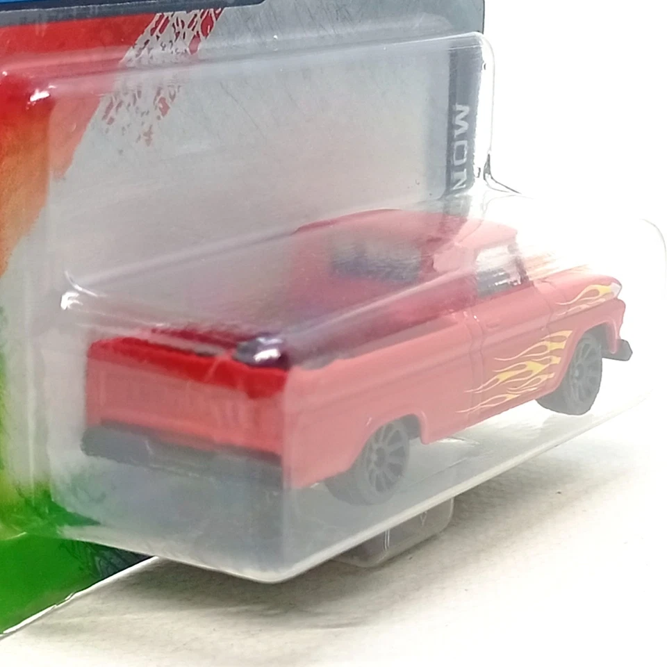 Majorette Chevrolet C10 Pick up Red / Fire Flame 1:64 3" in Short Package - Image 4 of 4