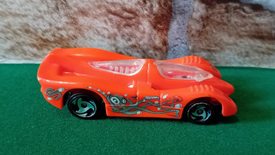1994, Hot Wheels Power Pistons, neon, orange, Krake, lose, bespielt
