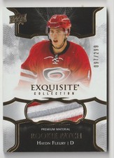 2017-18 BLACK DIAMOND EXQUISITE ROOKIE PATCH 3 COLORS HAYDN FLEURY 097/299