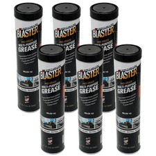 6PK Midwest Petroleum Multi-Purpose Lithium Grease 14 oz. Tube Black