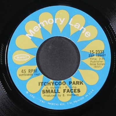 SMALL FACES: itchycoo park EPIC 7'' Single 45 RPM