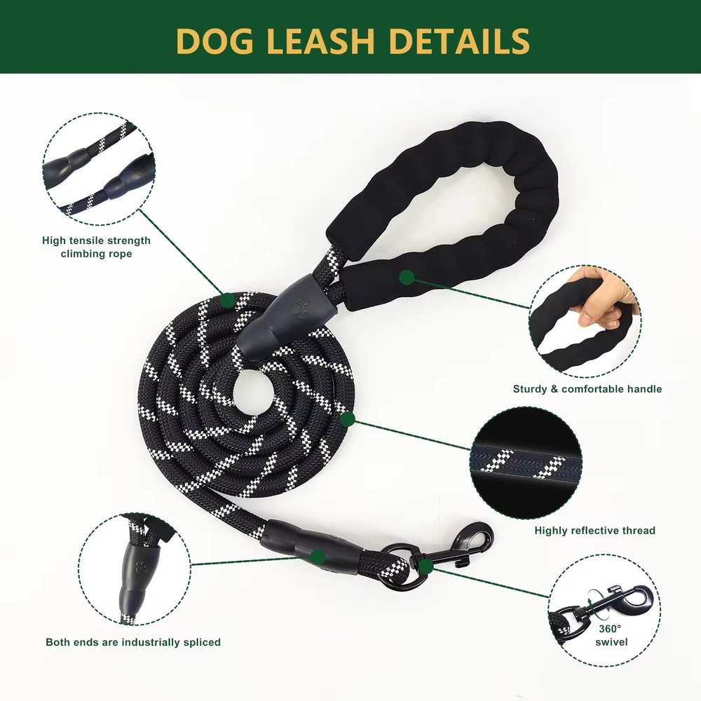 Dog Harness with 2 Leash Clips No-Pull Reflective Vest for Large