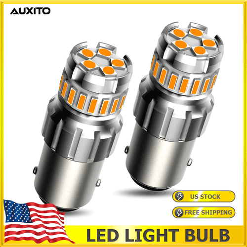 AUXITO LED Turn Signal Light Anti Bulb Hyper 1157 Flash 2057 7528 2357 BAY15D 2X - Picture 1 of 10
