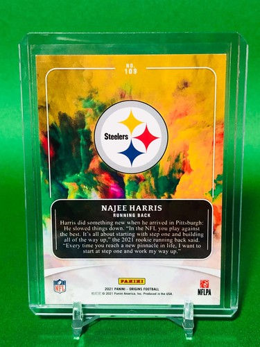 2021 Panini Origins - Najee Harris Rookie Photo Variation - Steelers  #109 RC - Picture 2 of 2