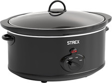 Pentola a Cottura Lenta 6,5 L - Pentola Interna in Ceramica Rimovibile - Funzion