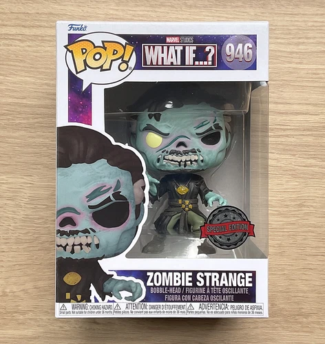 Funko Pop Marvel ¿Y si? Zombie Strange #946 + Protector Gratis
