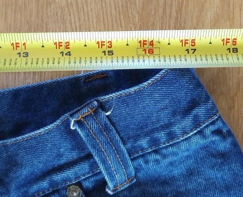 Vintage 90s Lugz Blue Denim jeans Shorts Men's Size 40 - Picture 9 of 11