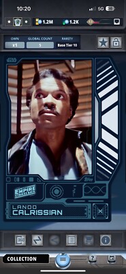 Star Wars Card Trader - 2023 Base Tier 10 54321 - Lando Calrissian 5cc