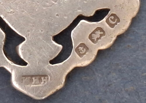 Orologio pesante 1902 argento massiccio antico doppio lato medaglia fob William Hair Hasele - Foto 4 di 8