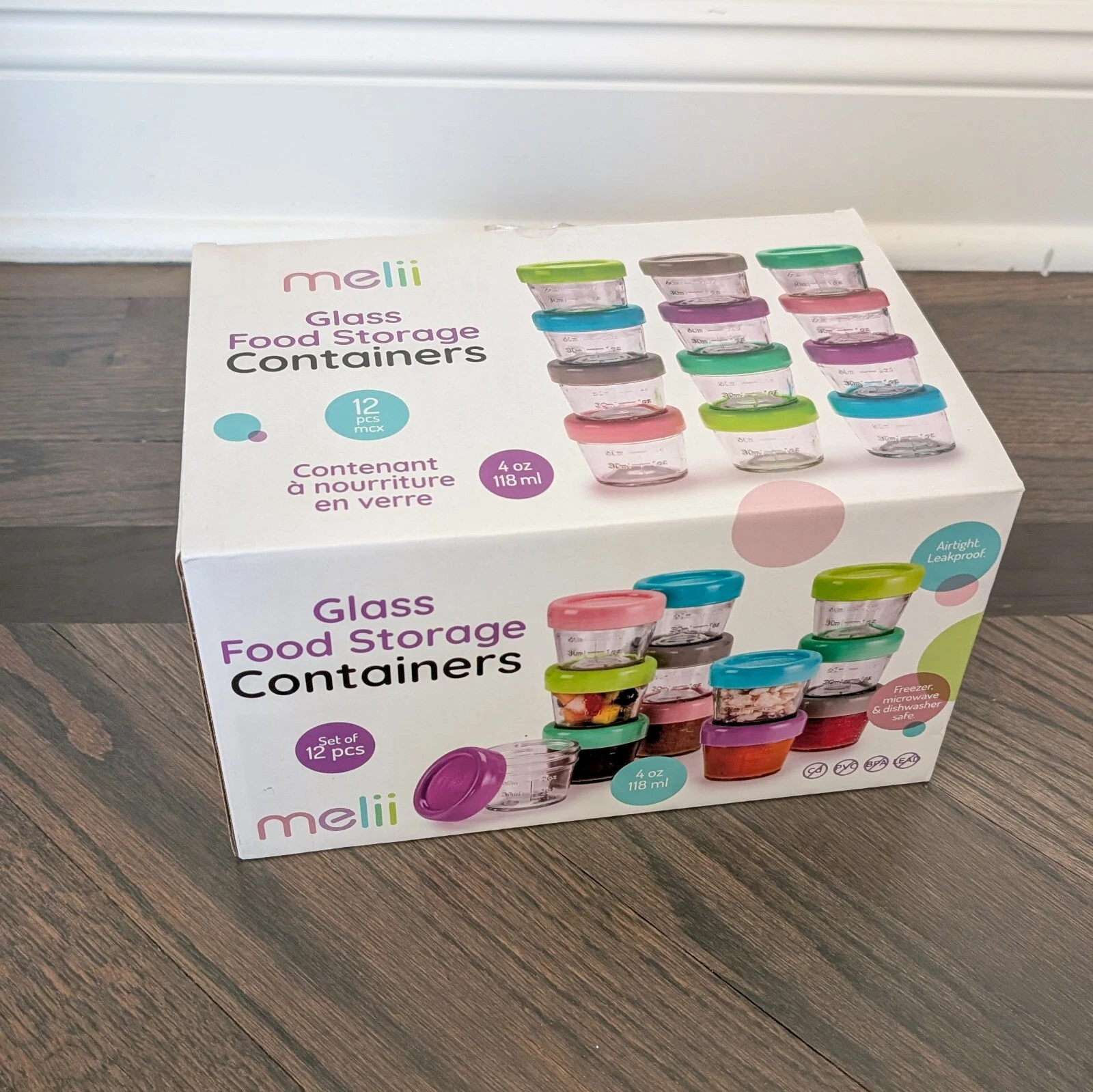 Melii Glass Food Storage Containers, Baby / Kids Food, 12 Containers
Opens in a new window or tab