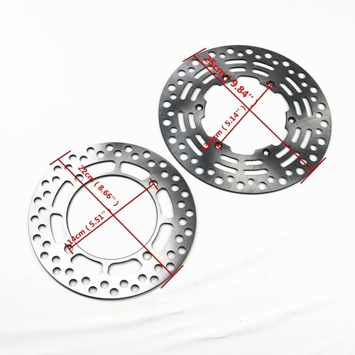 Disque De Frein Avant + Arrière Pour Suzuki DR350 98-99 DR250 RS 95-00 RXT 96-98 - Afbeelding 2 van 5