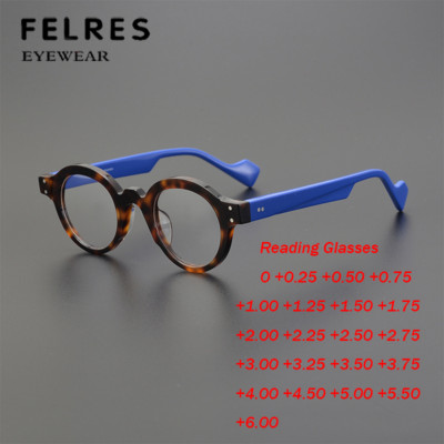 Men Women Oval Blue Light Blocking Reading Glasses Clear Lens Fashion Glasses 