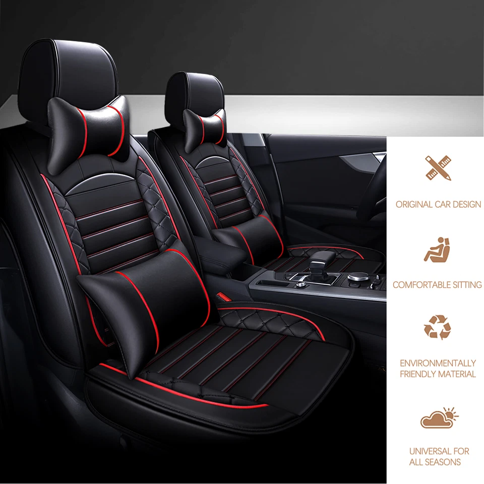 Кожаный чехол на сиденье 2/5 сиденья для легкового внедорожника передний + задний для Volkswagen Passat Jetta США - Изображение 2 из 4