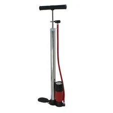 Hand Air Pump Foot Bicycle Bike Tire Basketball Football Soccer Ball Pool Chrome