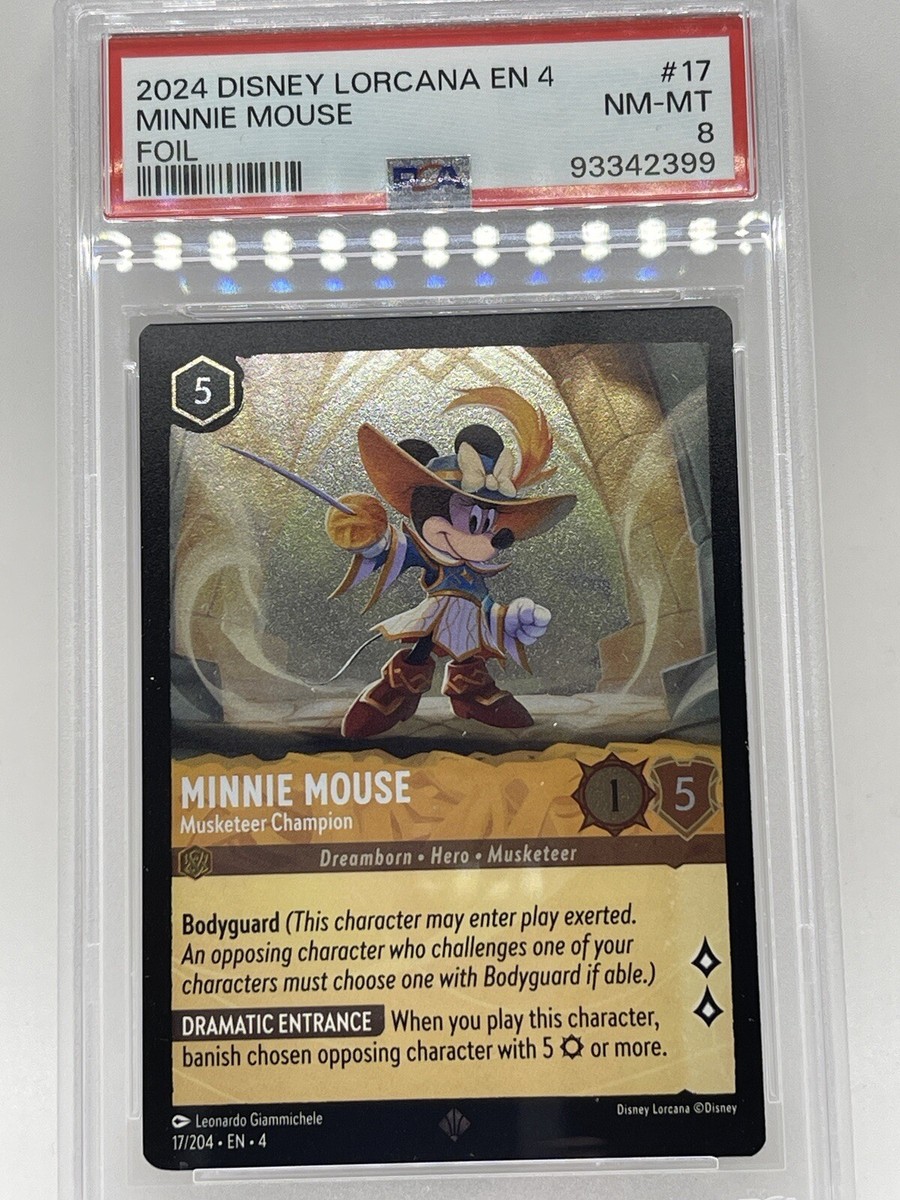 Minnie Mouse - Musketeer Champion Foil PSA 8 NM-M Disney Lorcana
