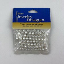 Darice Jewelry Designer 04651 Pearls Round White 6Mm 120Pc New Made In Taiwan