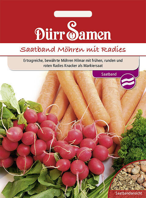 Semillas Zanahorias Con Rábano De Dürr Samen Aprox. 5M Verduras