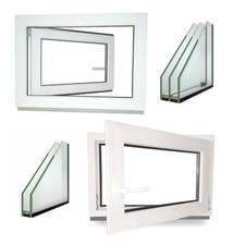 Kunststoff Garagenfenster Nebenraum Kellerfenster Dreh Kipp 2 3 Fach Verglasung