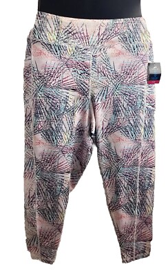 NWT Pro Player Plus Size 3X Active Power Legging Opaque Ankle Moisture Wick PINK