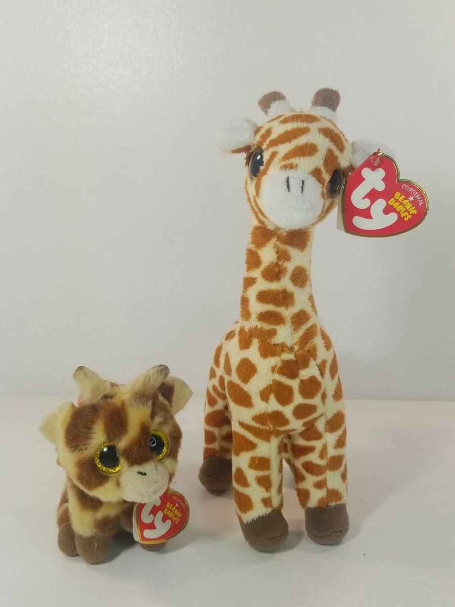 TY Beanie Babies Topper Giraffe Peaches the Giraffe Clip Glitter