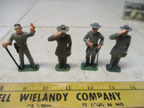 VTG Lot Marx Warriors of the World WOW Civil War 60mm Figures Soldiers Plastic 3 - 第 1/4 張圖片