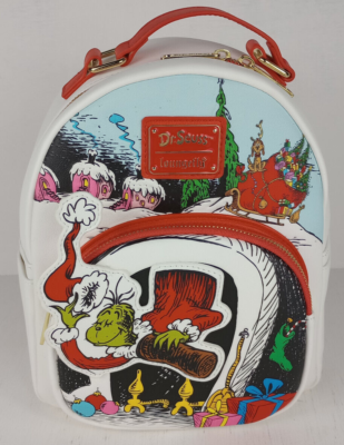 disney loungefly dr. suess the grinch 2021 mini backpack Loungefly Dr. Seuss Mini Backpack How the Grinch Stole Christmas  671803382596| eBay