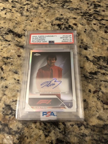 Alain Prost #CAC-AP 2023 Topps Chrome Formula 1 Autograph card
