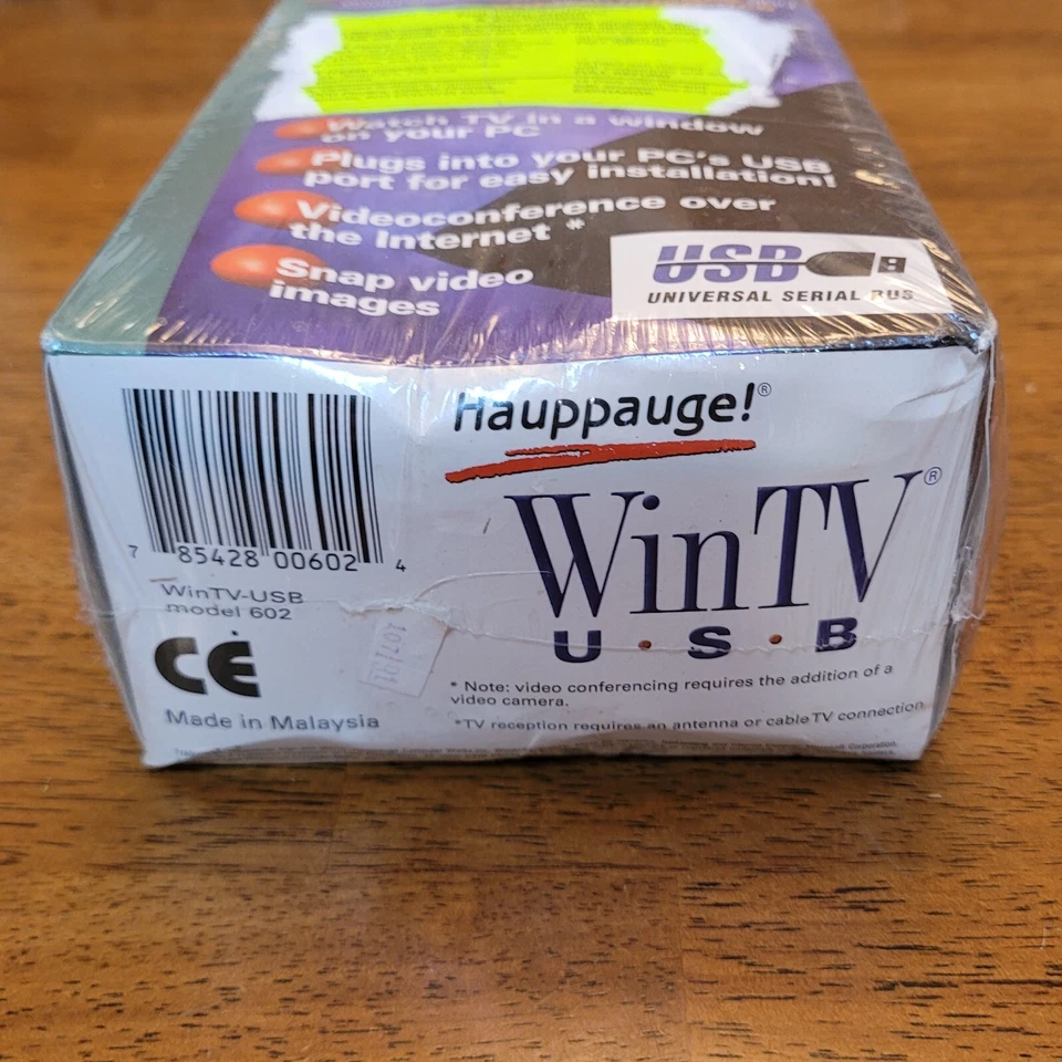 Hauppauge WinTV USB Model 602 New Sealed in Retail Box Windows 98 Sealed - Image 3 of 4