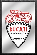 Ducati Motorrad Spiegel Bogogna Mirror Wandspiegel Bar Kneipe 30cm