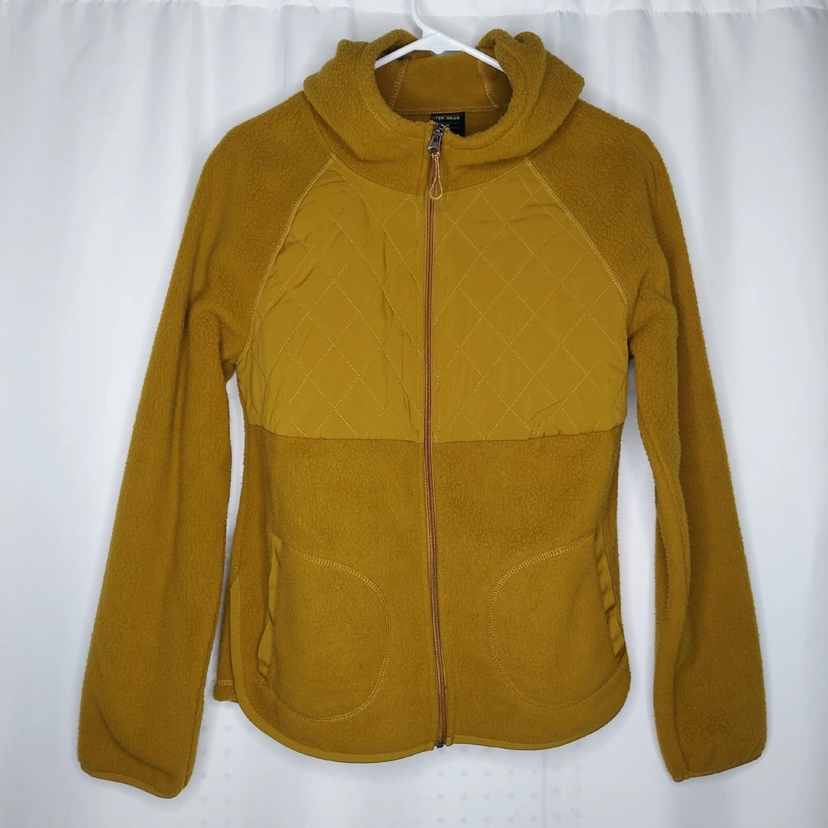 Mustard fleece jacket cheap