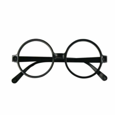 Harry schwarze runde Brille Hogwarts Zauberer Streber Nerd Potter Kostüm