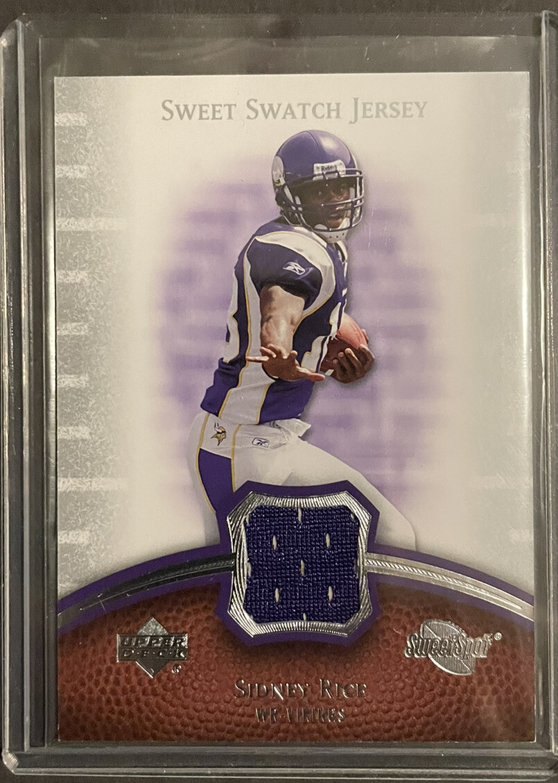 2007 Sweet Spot Sweet Swatch Jersey Sidney Rice Vikings