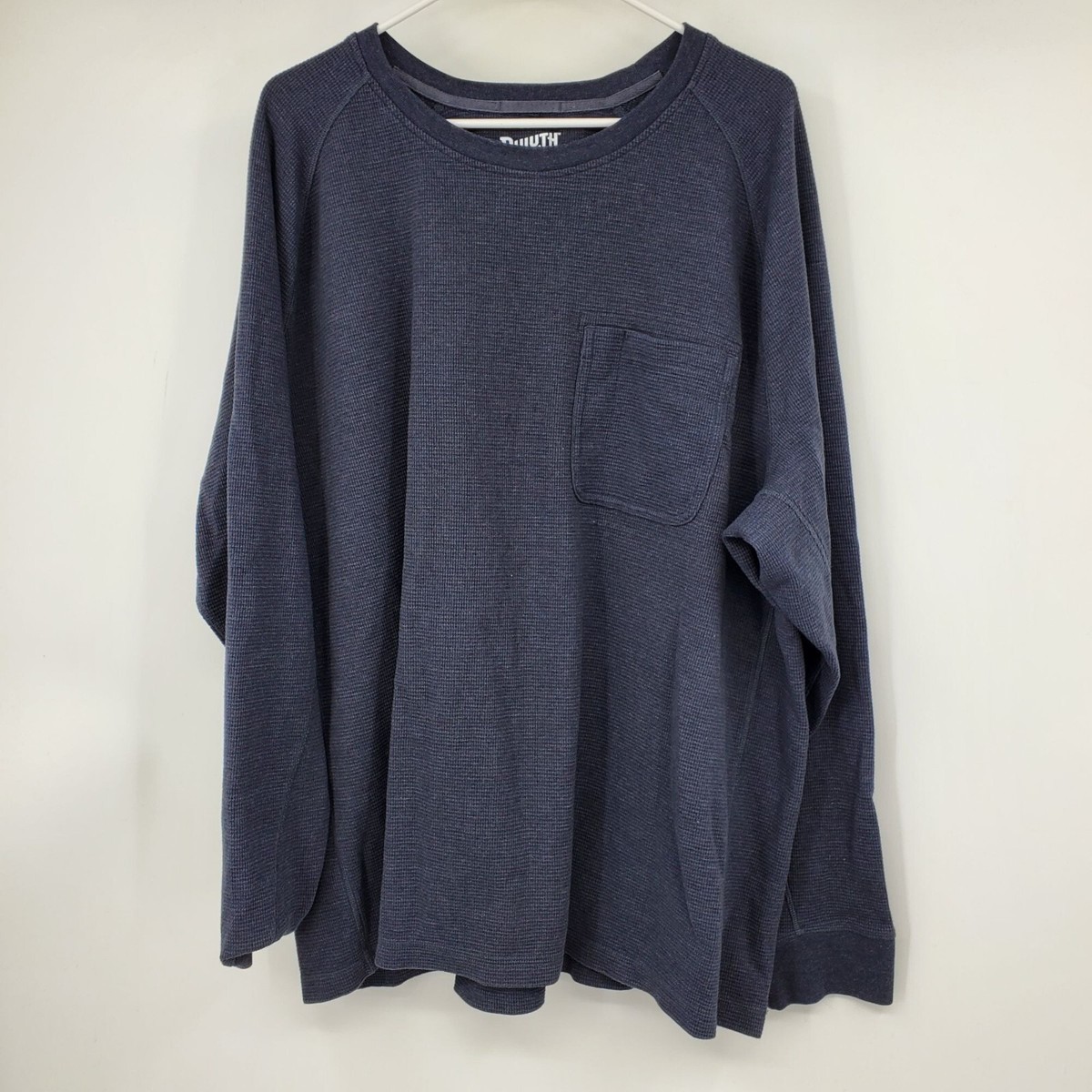 Duluth Trading Co Blue Men's Burly Thermal Standard Fit Crew Neck Shirt 3XL