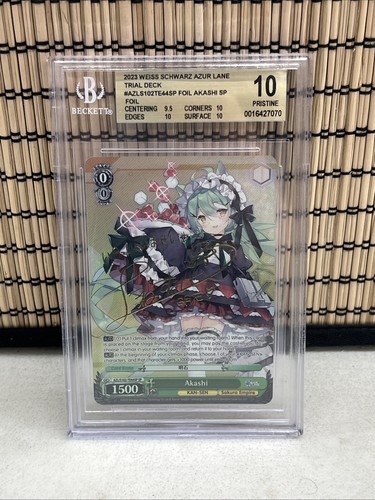 Weiss Schwarz Azur Lane Akashi AZL/S102-TE44SP SP English BGS 10 Pristine