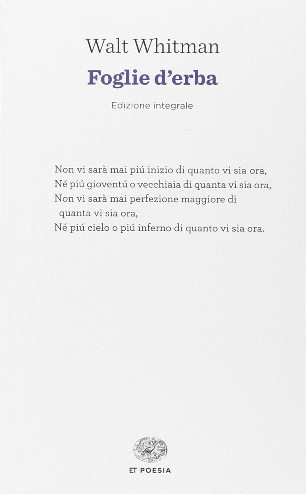 Libri Walt Whitman - Foglie D'erba