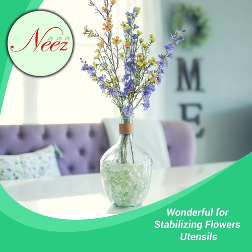 Glass Pebbles Beads Button Vase Wedding Mosaic Decorative Garden 70-170 Pcs UK - Picture 4 of 46