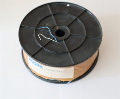 Schaltdraht/ Klingeldraht - M-YV-Draht - 2x0,6/1,1 MM - Weiss/Blau - 250 m - NEU