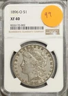 1896 O Morgan Silver Dollar NGC XF 40 Extra Fine #2-002
