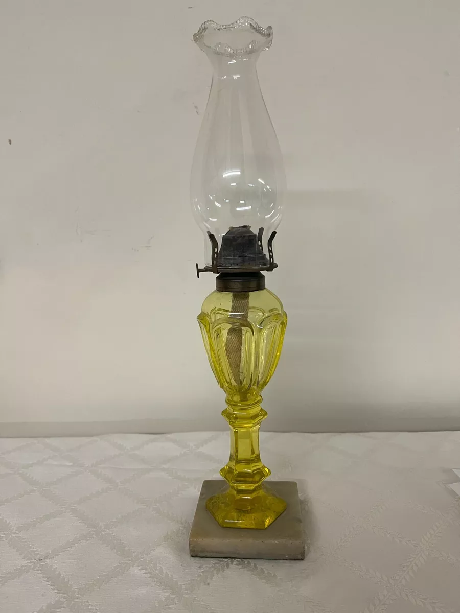 Vaseline glass 2024 oil lamp
