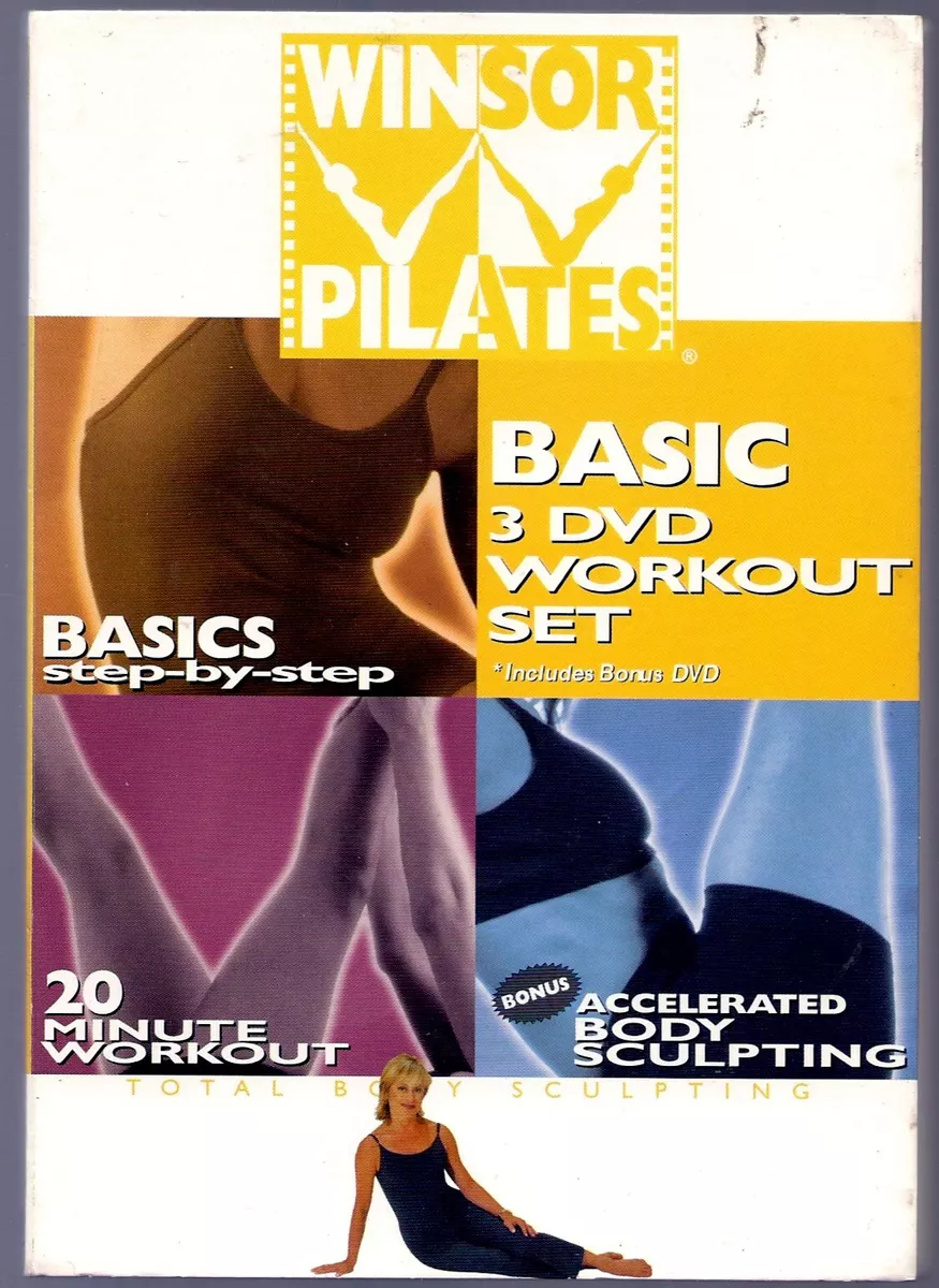 Winsor Pilates Basic 3 DVD Workout Set Basics Step-by-Step / 20 Minute  Workout